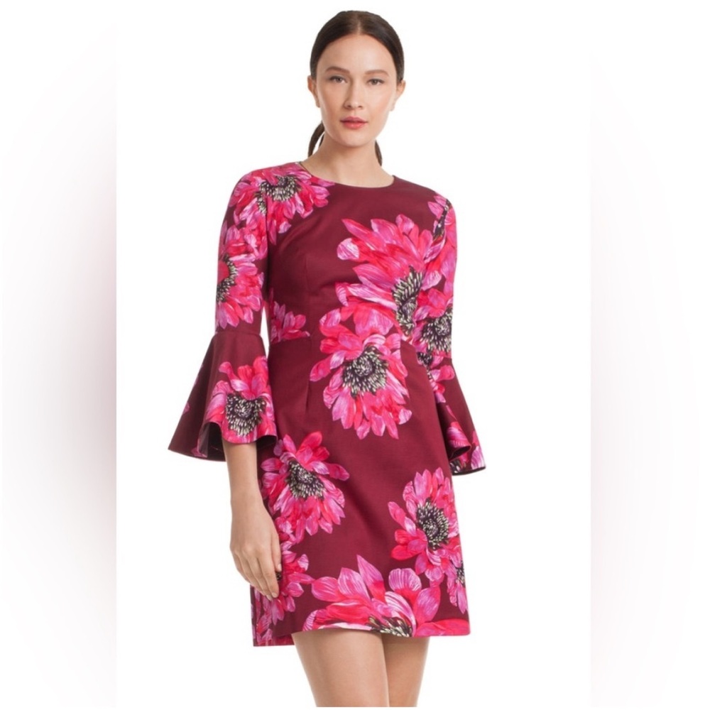 Trina Turk Magenta and Fuchsia Floral Splendid Dress  Size 6